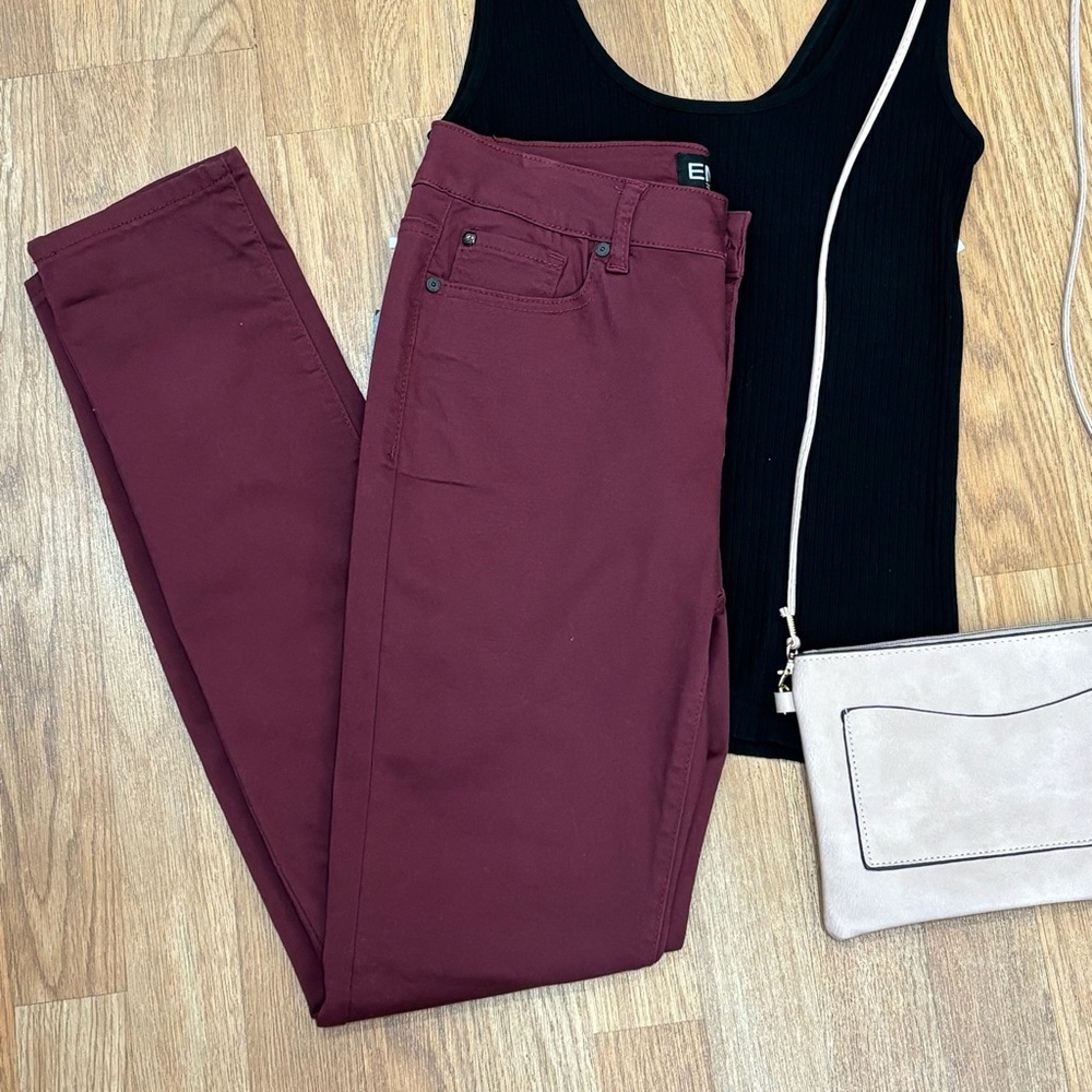 Burgundy Stretchy Pants